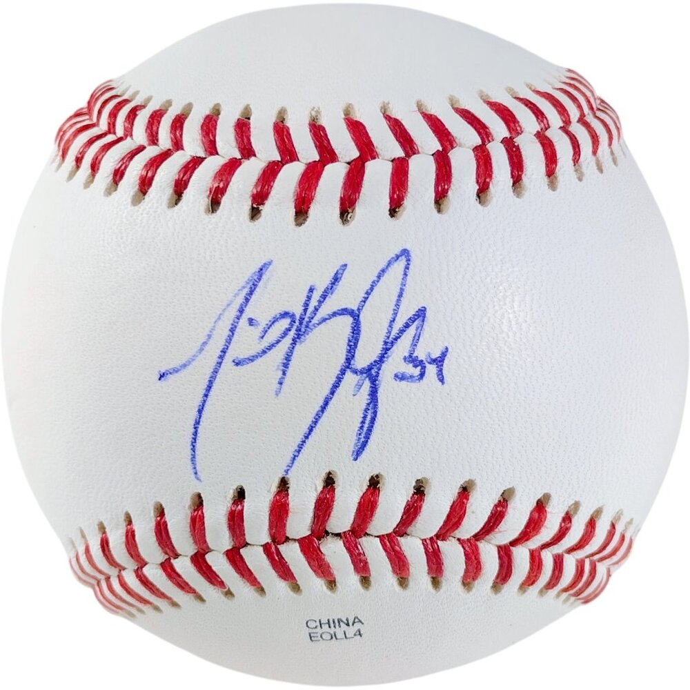 Michael Kopech Autographed Baseball Chicago White Sox LA Dodgers Proof Photo COA